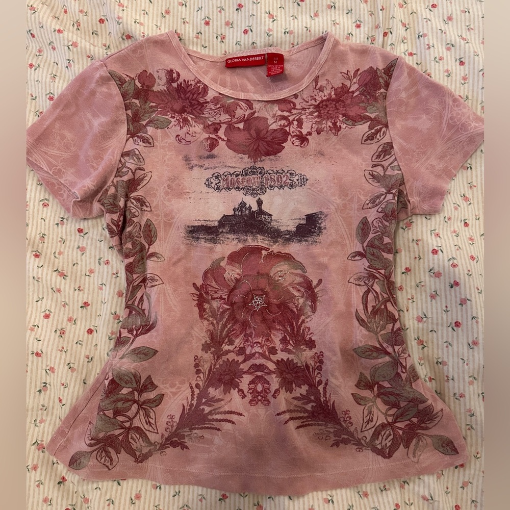 vintage gloria vanderbilt baby tee!